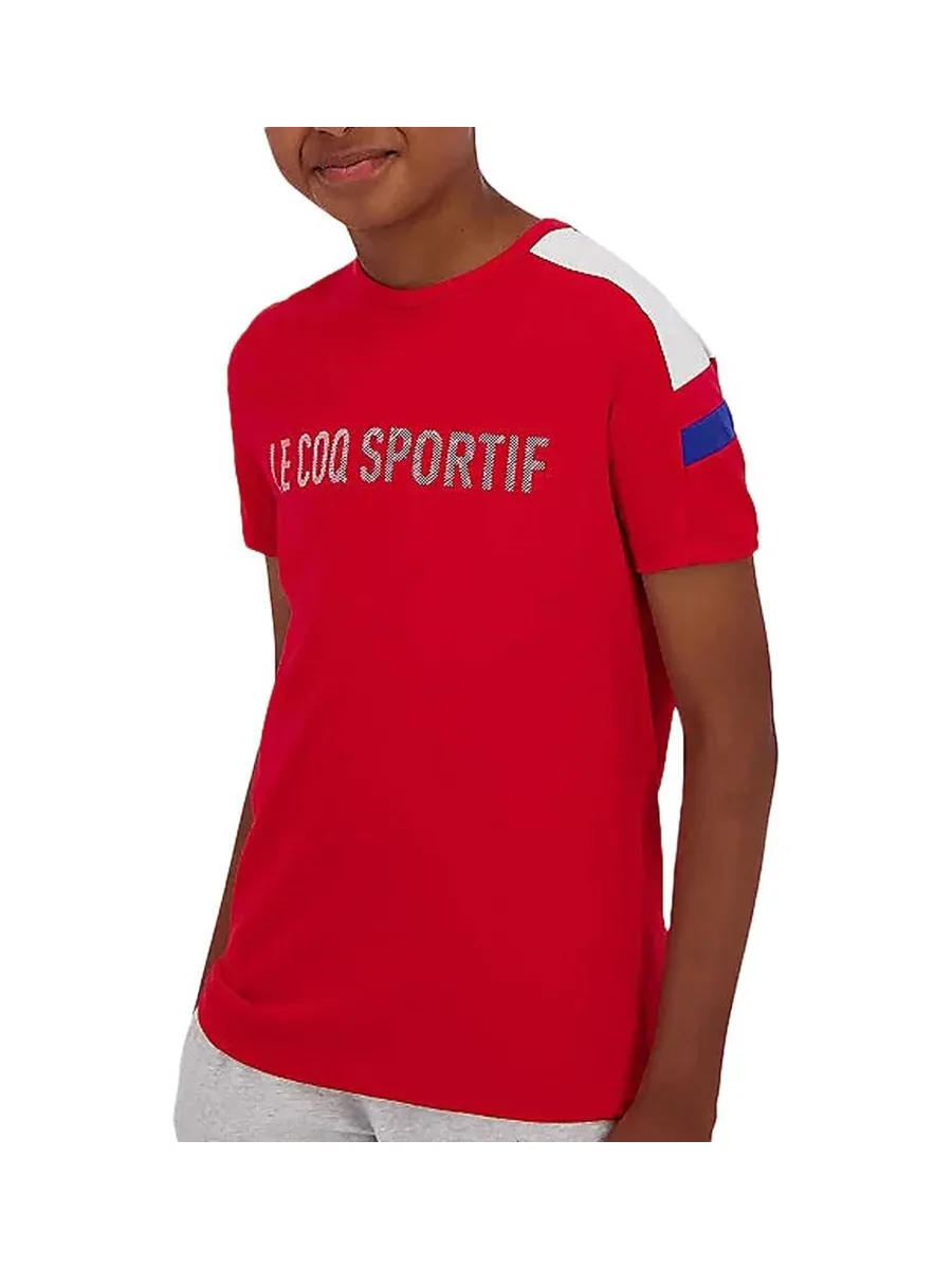 T-Shirt Rouge Garçon Le Coq Sportif Mini 2