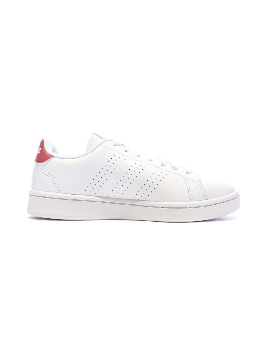 Baskets Blanches/Roses Fille Adidas Advantages 2