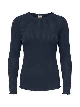 T-Shirt Manches Longues Marine Femme JDY Fransiska 1