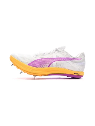 Chaussures Athlétisme Blanc/Rose Mixte Puma Crossfox Nitro Elite 1