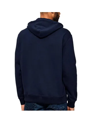Sweat à Capuche Marine Homme Calvin Klein Jeans 350 terry Micro 2