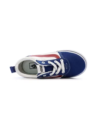 Baskets Bleu/Blanc/Rouge Garçon/Fille Vans Ward Slip 4