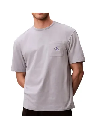 T-Shirt Gris Homme Calvin Klein Jeans Monogram 1