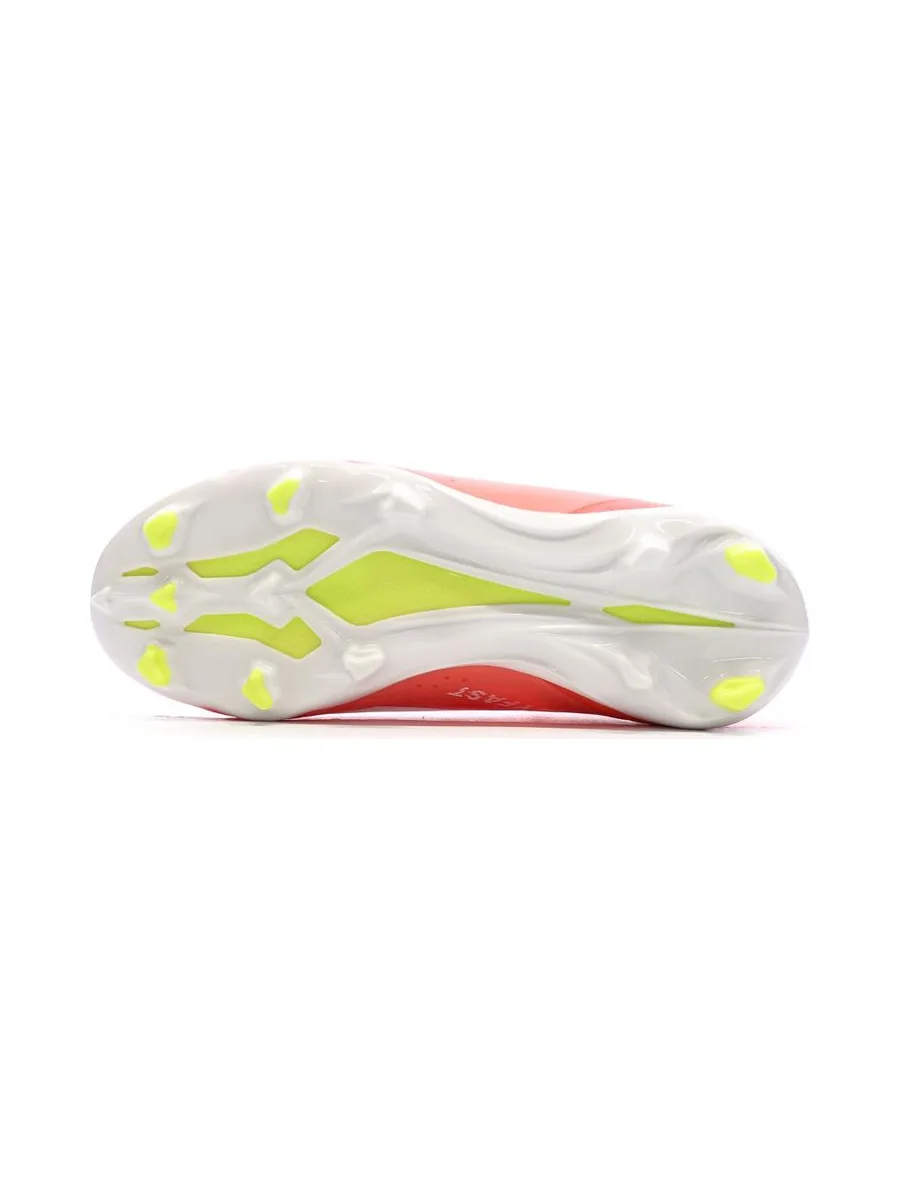 Chaussures de Football Blanches/Rouges Garçon Adidas Crazyfast League 6