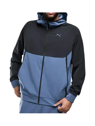 Sweat Zippé Bleu/Marine Homme Puma Dobby 1