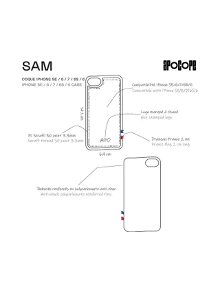 SAM - Coque iPhone 12 / 12 Pro en liège - Naturel 96