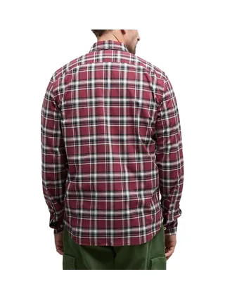 Chemise à Carreaux Marine/Bordeaux Homme Timberland Poplin 2