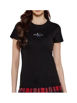 T-shirt Noir Femme Calvin Klein Jeans Gradient 1