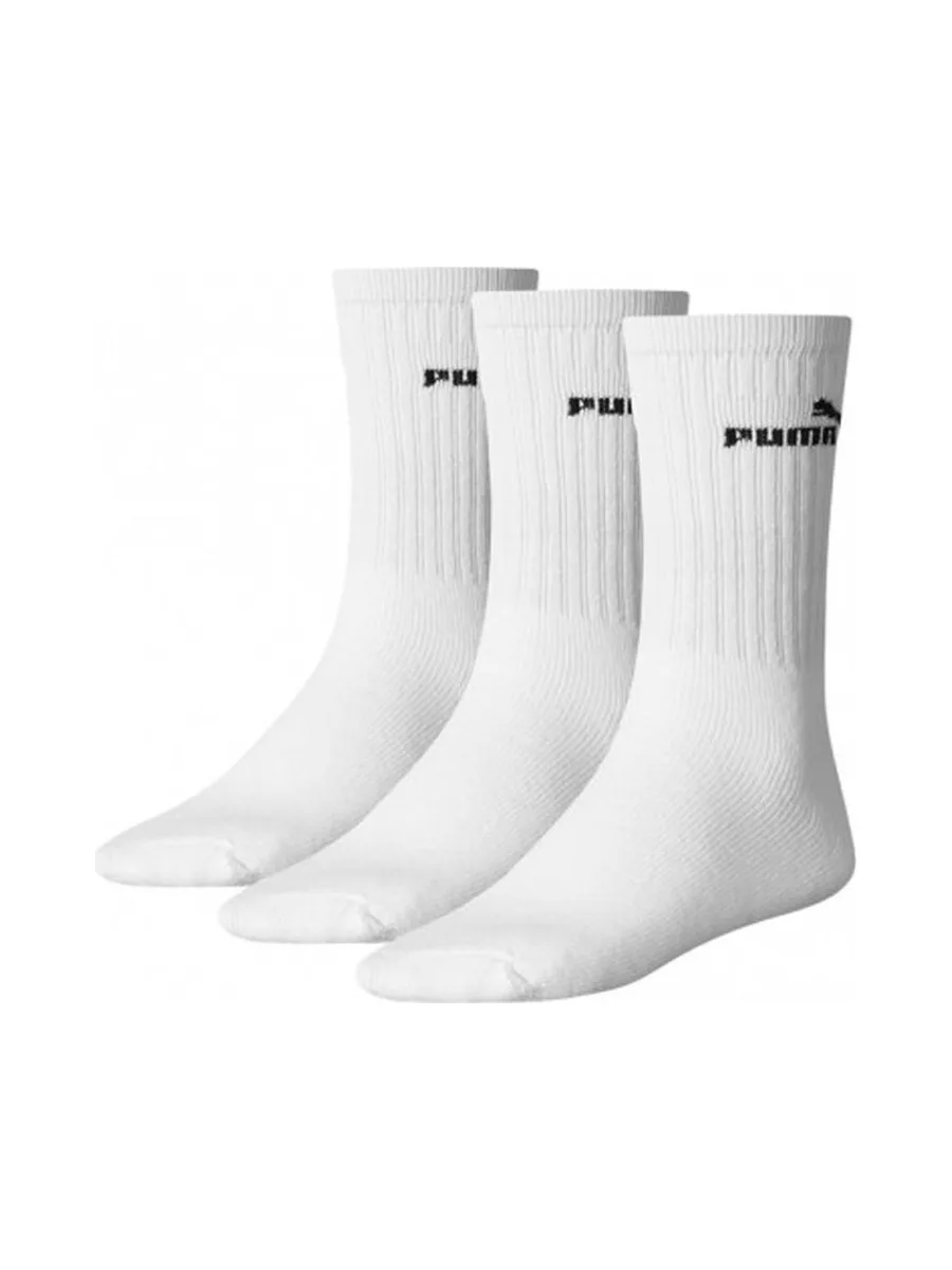 X3 Paires de Chaussettes Blanches Homme Puma Elements 2