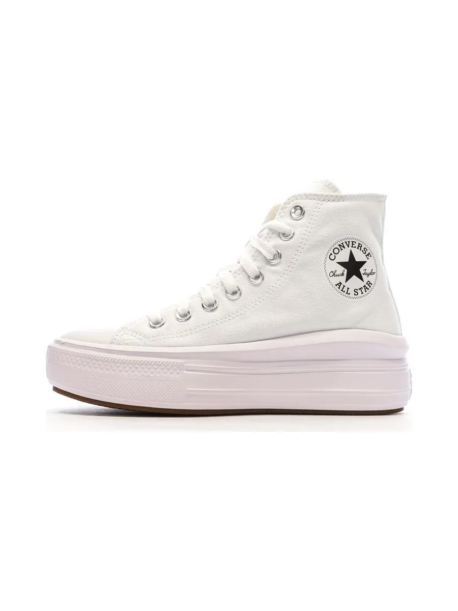 Baskets Blanches Femme Converse Chuck Taylor All Star Move 568498C 2