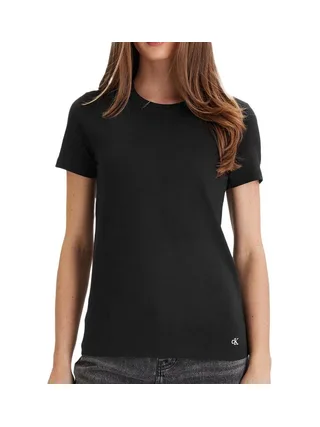X3 T-Shirt Noir Mixte Calvin Klein Jeans Cotton 2