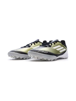 Chaussures de Foot Doré/Noir Junior Adidas F50 League TF J Messi 6