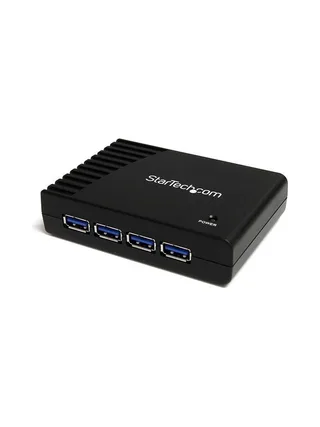 4 Port Black SuperSpeed USB 3.0 Hub 1