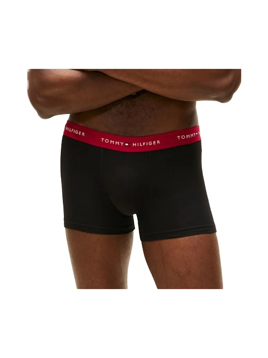 x3 Boxers Noir/Rouge/Bleu Homme Tommy Hilfiger Trunk 3