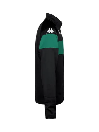Sweat Noir/Vert Garçon Kappa Dovare 2