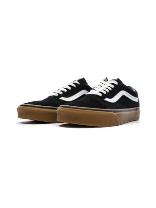 Baskets Noir/Marron Garçon Vans Old Skool 6