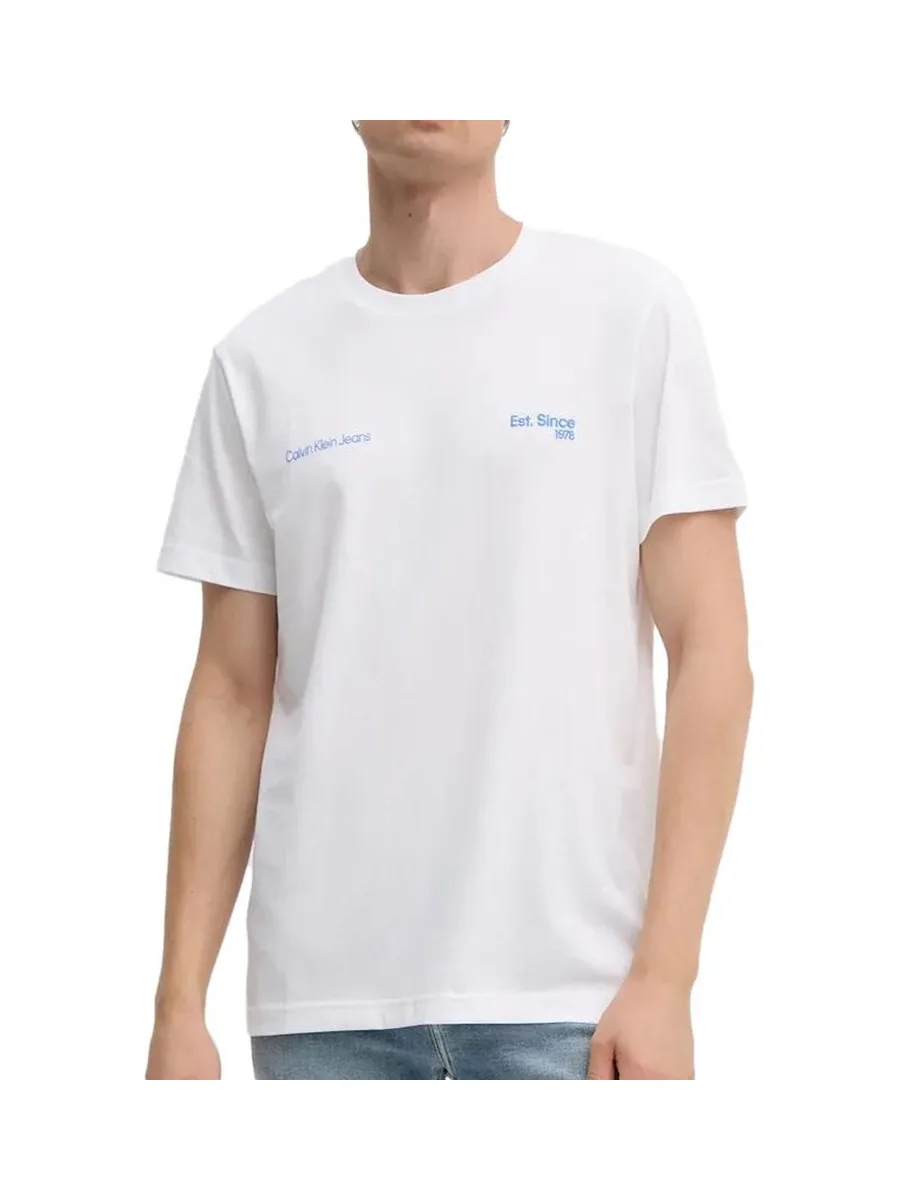 T-shirt Blanc Homme Calvin Klein Jeans 1978 2
