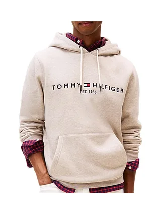 Sweat à Capuche Beige Homme Tommy Hilfiger Logo Hoodies 1