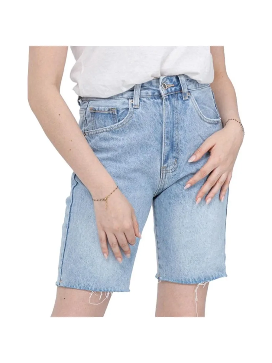 Short Bleu Femme Monday Premium Long 1