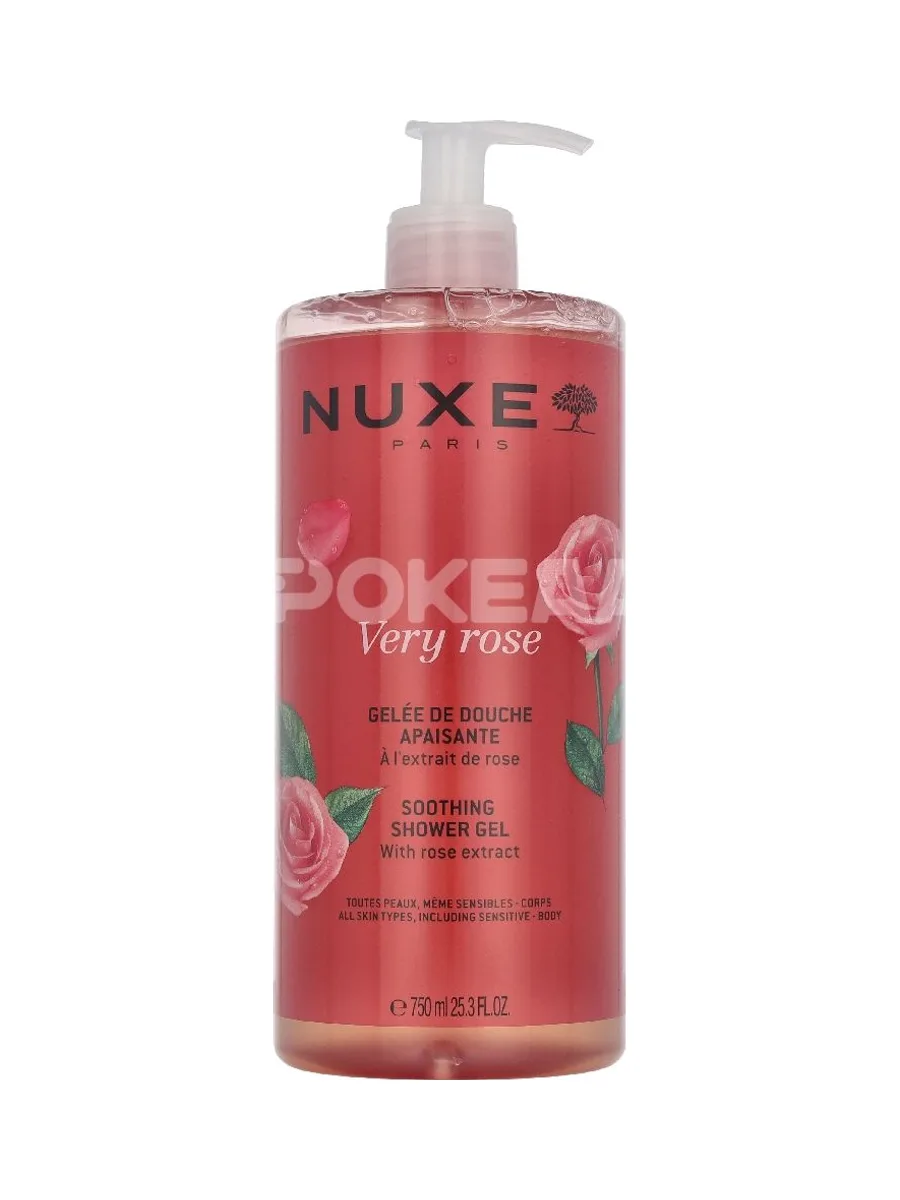 Nuxe Very Rose Soothing Shower Gel 750ml 1