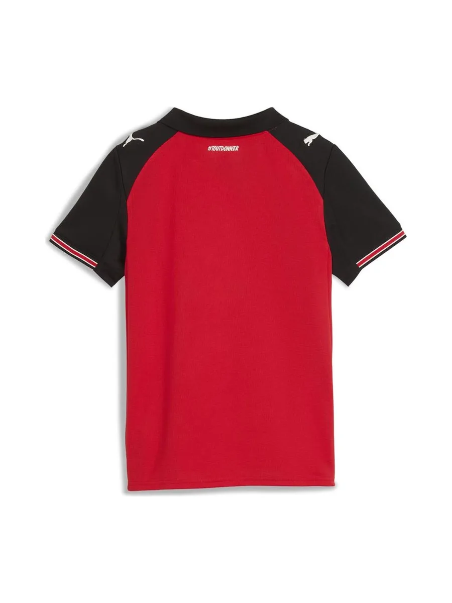 STADE RENNAIS Maillot de Football Rouge/Noir Garçon Puma 25/26 3