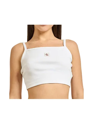 Brassière Blanc Femme Calvin Klein Jeans Woven 1