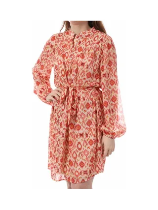Robe Beige/Orange Femme Vila Vilola 1