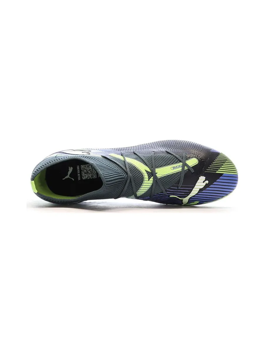 Chaussures de football Noir/Vert Homme Puma Future 7 Match MxSG 5