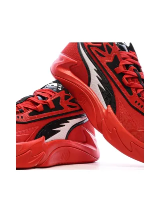 Chaussures de Basketball Rouges/Noires Homme Puma Zeros 7