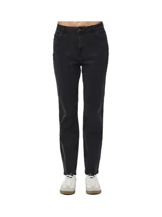Jean Mom Noir Femme Pieces Kesia 1