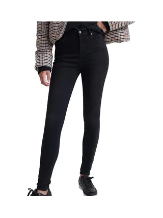 Jean Skinny Noir Femme Superdry Rise 1