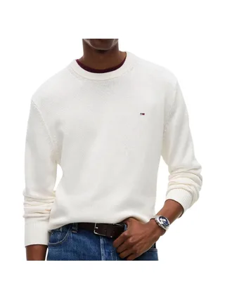 Pull Blanc Homme Tommy Hilfiger Slims 1
