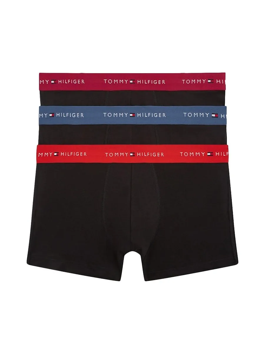 x3 Boxers Noir/Rouge/Bleu Homme Tommy Hilfiger Trunk 2