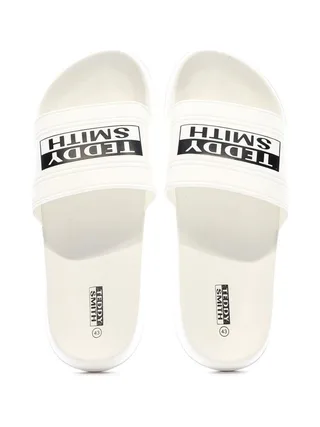 Claquettes Blanches Homme Teddy Smith 3