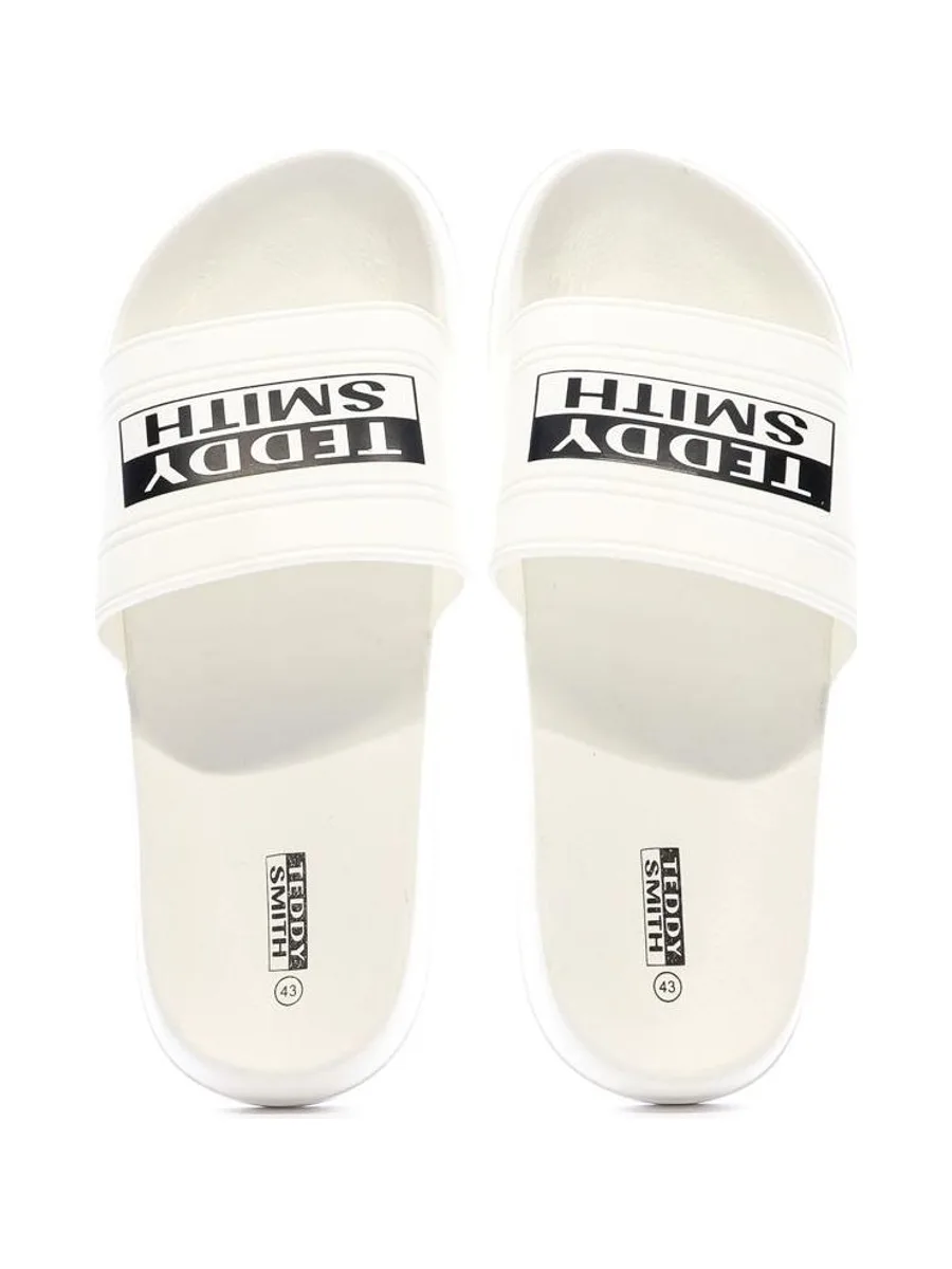 Claquettes Blanches Homme Teddy Smith 3