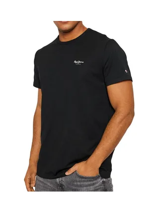 T-shirt Noir Homme Pepe Jeans Original Basic 1