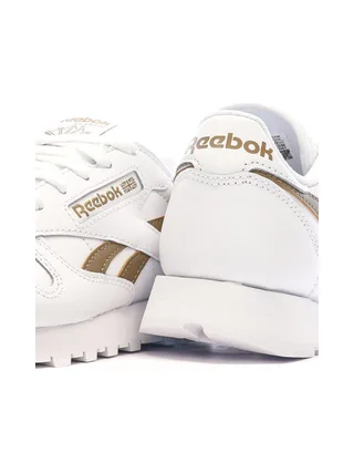 Baskets Blanc/Marron Femme Reebok Classic Leather 7