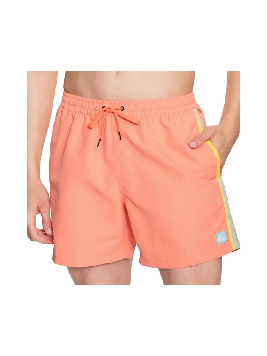 Short de bain Orange Homme Quiksilver Beach Please 16 2