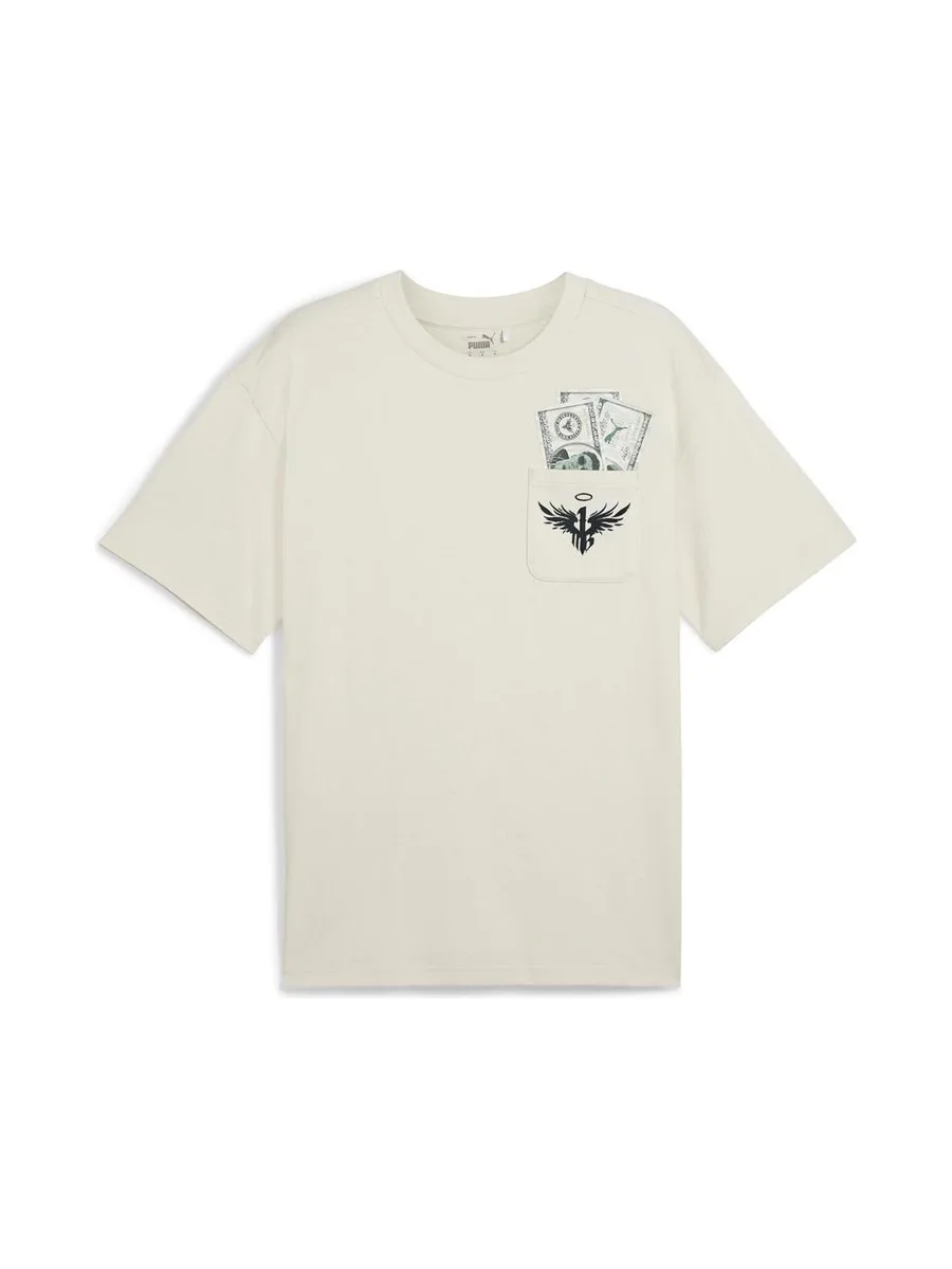 T-Shirt Beige Homme Puma Melo 2