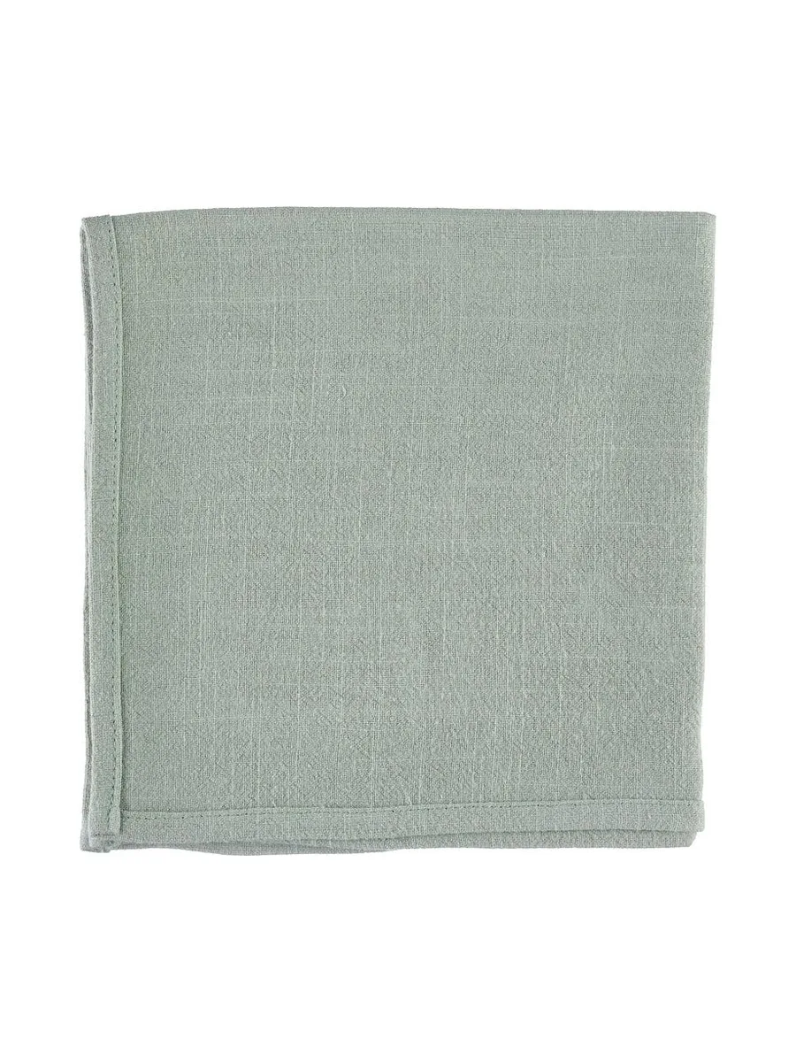Serviette de table - 6 pièces - Lin et coton blanc crème 147