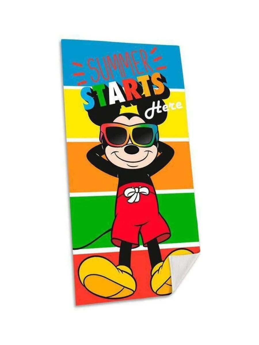 Serviette Jaune Mixte Sport Zone Mickey 70x140cm 2
