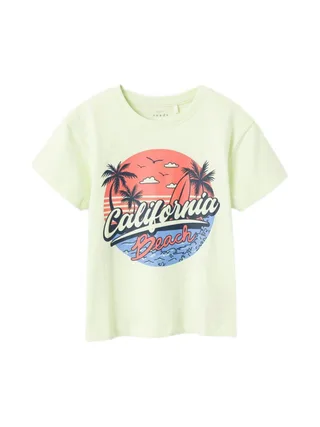 T-shirt Vert Fille Name it Vagno 1