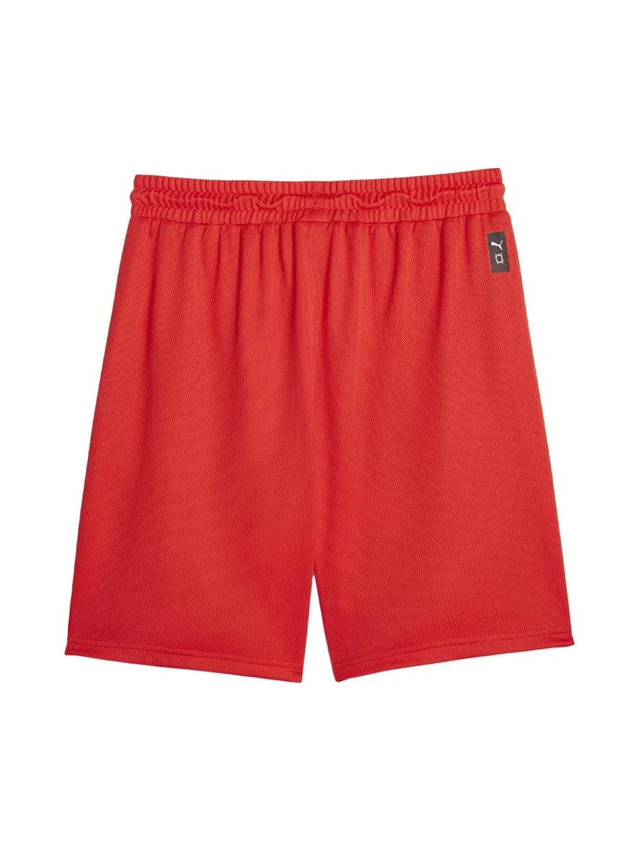 Short Rouge Homme Puma Hoops 3