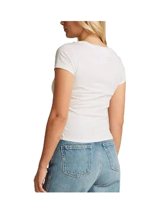 T-shirt Ecru Femme Tommy Hilfiger Aruba 2