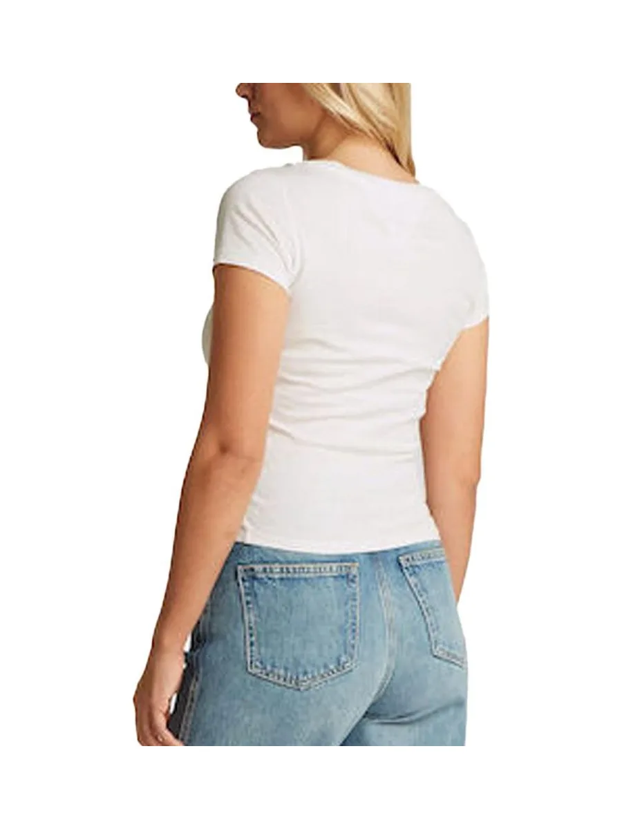 T-shirt Ecru Femme Tommy Hilfiger Aruba 2