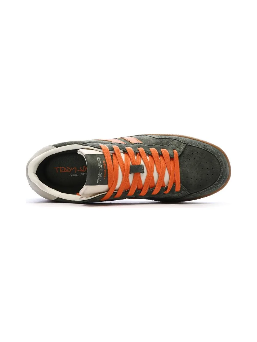 Baskets Kaki/Orange Homme Teddy Smith 120310 4