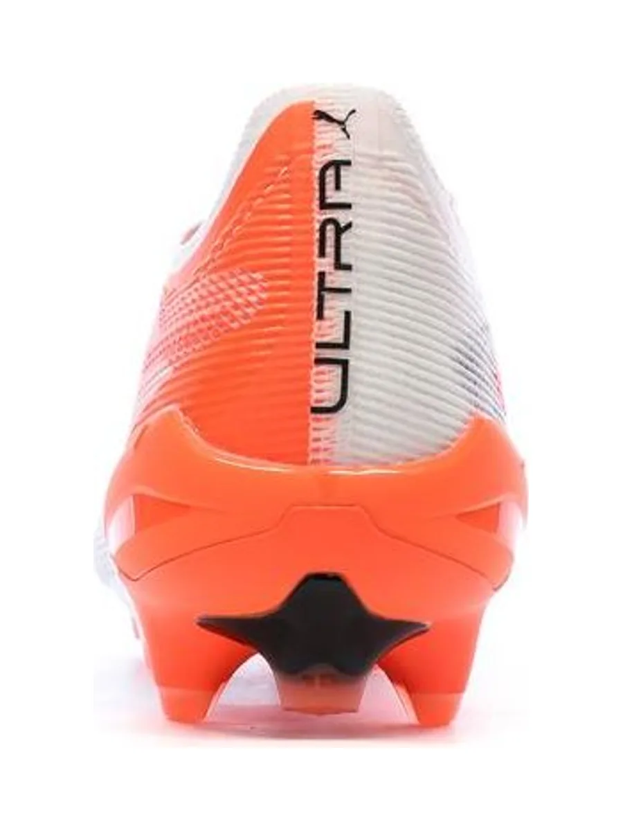 Chaussures de football Blanches/Oranges Homme Puma Ultra 5 Ultimate 4