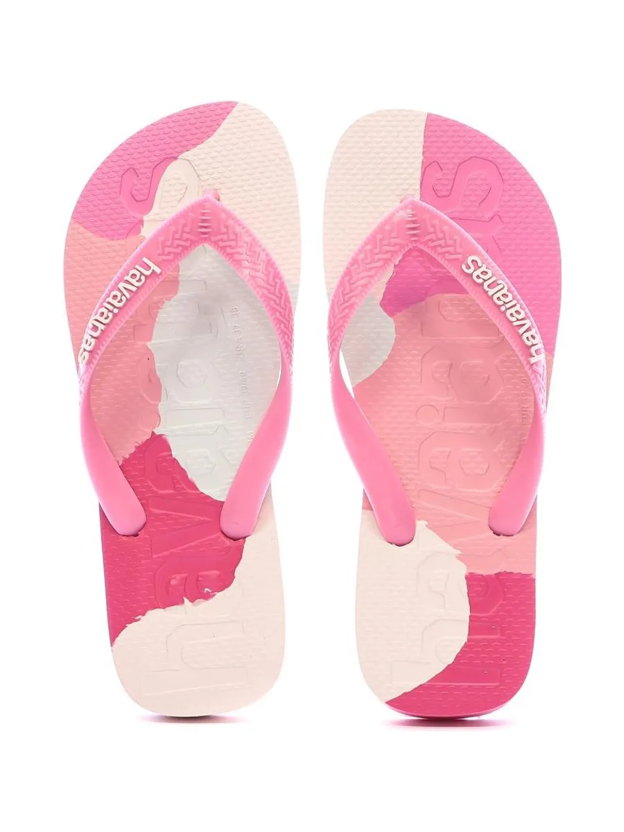 Tongs Rose/Fushia Femme Havaianas Logomania 4