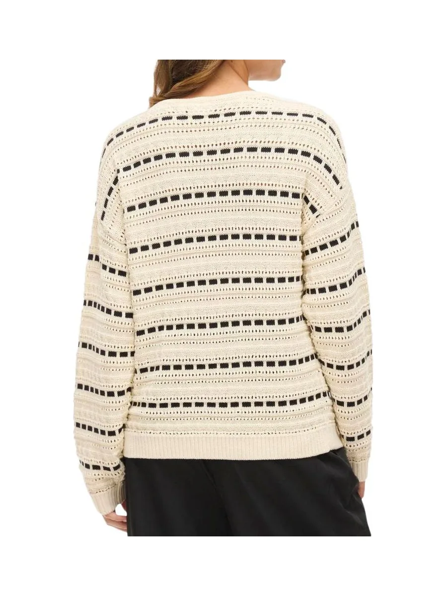 Pull Beige/Noir Femme Vila Marian 3