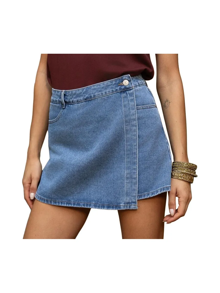 Jupe Short Bleu Clair Femme Oraije Jadene 2